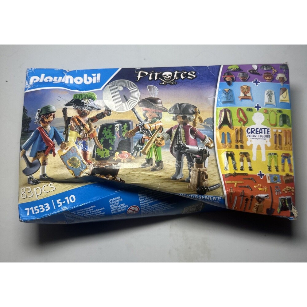 My Figures Pirate Playset with 4 Pirates 83 Accessories Creative Toy(Box Damage) - Picture 4 of 8